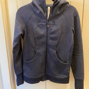 Lululemon Dark blue scuba full zip up size 4